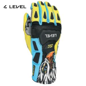 24 LEVEL レベル SQ CF pk rainbow スキーグローブ : カンダハー