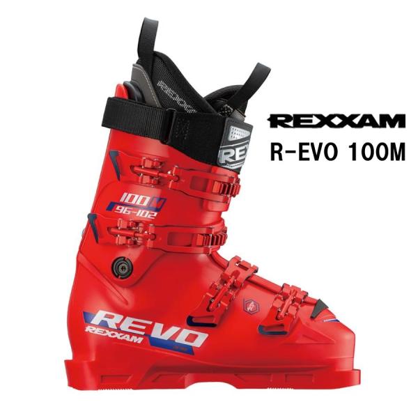 25 REXXAM レグザム  R-EVO 100M (Fire Red)　スキーブーツ  ゲレンデ...