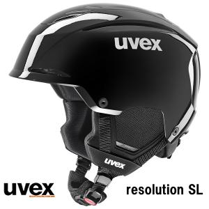 27 UVEX ウベックス  resolution SL  566333   ブラック  レーシングスラロームヘルメット チンガード別売
