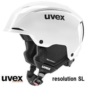27 UVEX ウベックス resolution SL 566333 ホワイト レーシングスラロームヘルメット チンガード別売