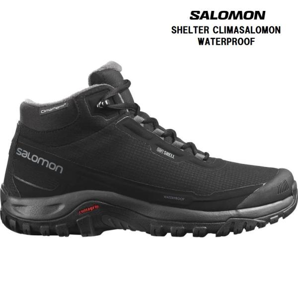 SALOMON SHELTER CLIMASALOMON WATERPROOF 【Black / E...