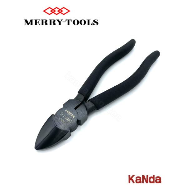 MERRY　メリー　99WK-175　99W　VA線用ニッパ　艶無しオールブラック　（オリジナルカラ...
