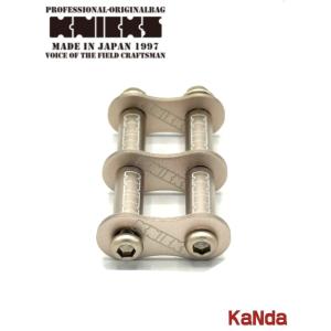 KNICKS　ニックス　ALU-1-PG　【ピンクゴールド】　アルミ製金具一式　KNICKSロゴ入り（1連結タイプ・アルマイト加工）
