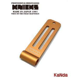 KNICKS　ニックス　ALUZ-O　【オレンジ】　NEWアルミ削り出しシングルベルトループ｜神田機工店