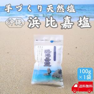 TVで紹介 浜比嘉塩 沖縄 塩 浜比嘉島 天然 天然塩 無添加 沖縄県産 天日塩 沖縄土産 ミネラル 100g × 1袋