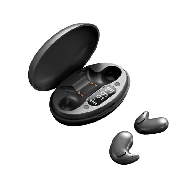 寝ホン　寝ながら 睡眠用イヤホン 痛くない ワイヤレス Bluetooth　ブラック【睡眠改善インス...