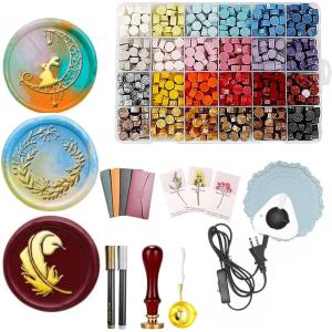 シーリングワックス セット  スタンプ ヘッド 蝋封 ワックス大量