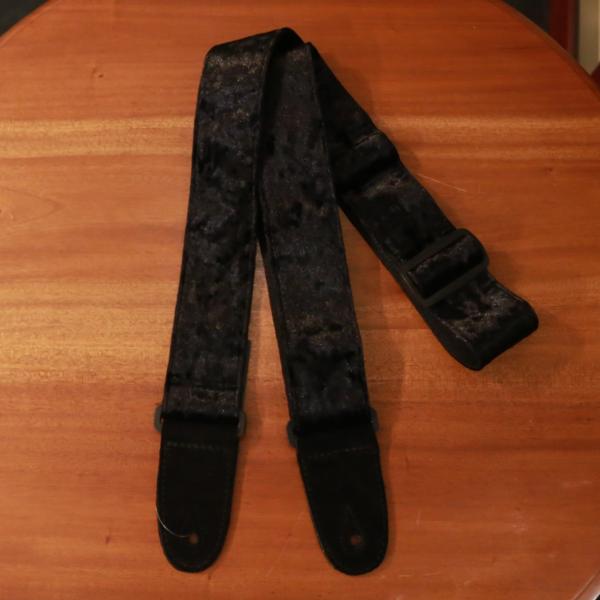 Renegade レネゲード Crushed Velvet VEL-BK ギターストラップ ストラッ...