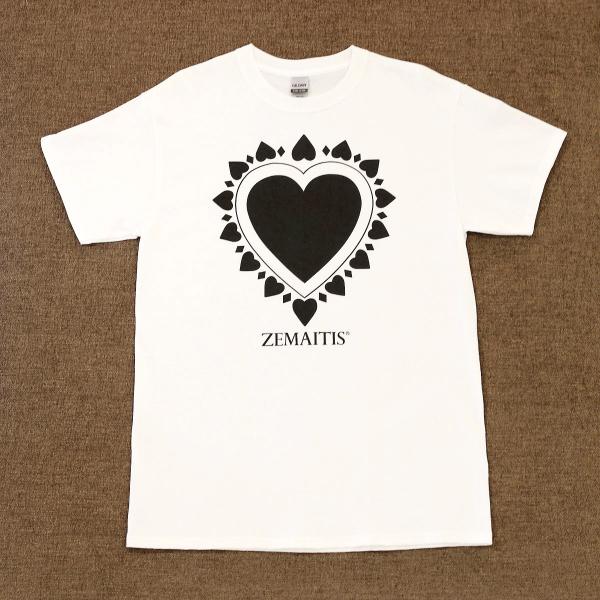 ZEMAITIS ゼマイティス T-SHIRTS HEART WHT S メンズ Tシャツ Sサイズ...