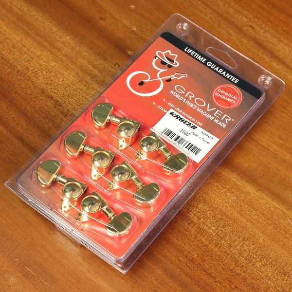 Grover グローバー ギターペグ 102, Gold ゴールド