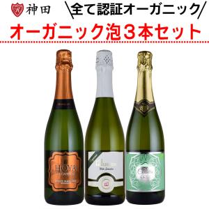 オーガニック カヴァ 3本 セット スパークリング スペイン CAVA カバ