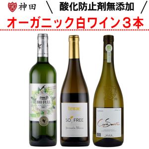 酸化防止剤 無添加 オーガニック 白 ワインセット ３本 フランス 南アフリカ 父の日 SO2無添加｜kandasyouten