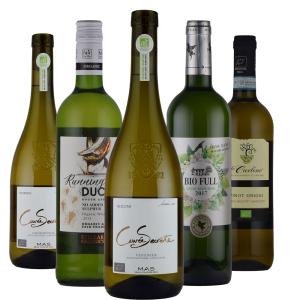 無添加＆オーガニックワイン 単一品種白飲み比べ5本セット 辛口 ソムリエ ワインエキスパート 試験対策 にも 父の日 SO2無添加｜神田商店