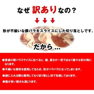 訳あり 豚バラ切り落とし スライス厚 2.0m...の詳細画像1