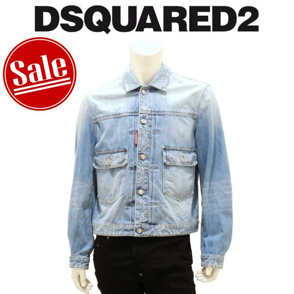 【セール 30%オフ】 ディースクエアード デニムジャケット DSQUARED2 Gジャン Heri...