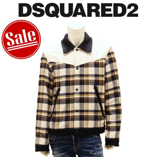 【セール 30%オフ】 ディースクエアード ボンバージャケット DSQUARED2 ウエスタンフラン...