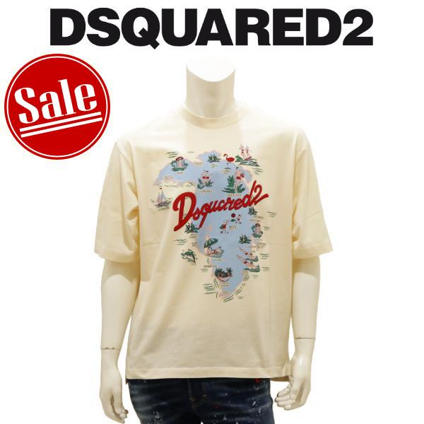【2026年春夏】 ディースクエアード Tシャツ DSQUARED2 ALOHA SOUVENIR ...
