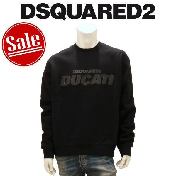 【セール 30%オフ】 ディースクエアード スウェットシャツ DSQUARED2 DUCATI コラ...
