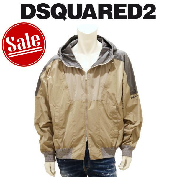 【セール 30%オフ】 ディースクエアード ナイロンジャケット DSQUARED2 フーテッドボンバ...