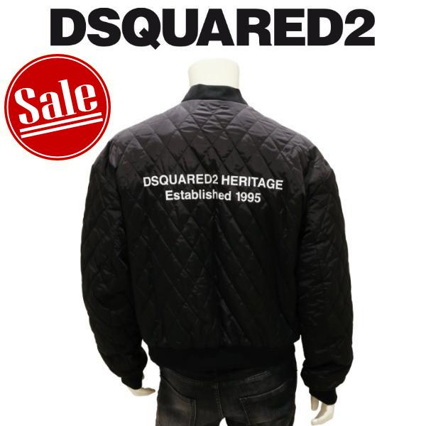 【セール 30%オフ】 ディースクエアード ボンバージャケット DSQUARED2 キルティング バ...