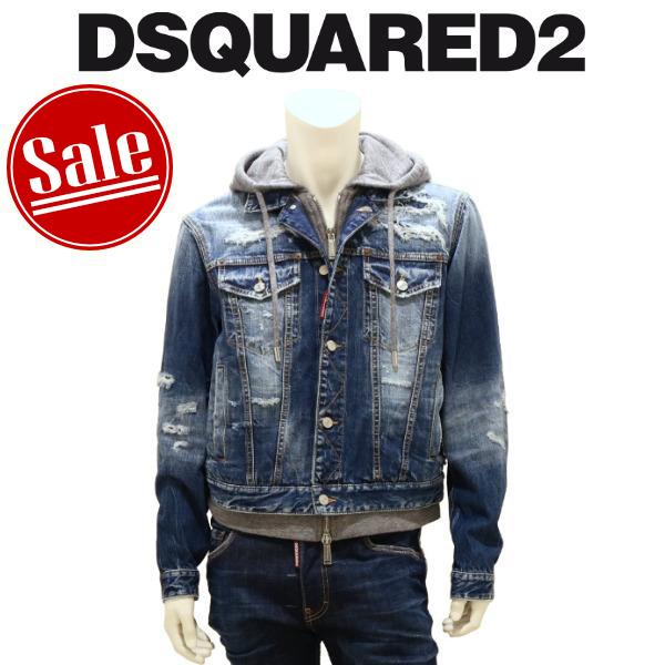 【2026年春夏】 ディースクエアード DSQUARED2 ミディアムウォッシュ メランジコットンス...