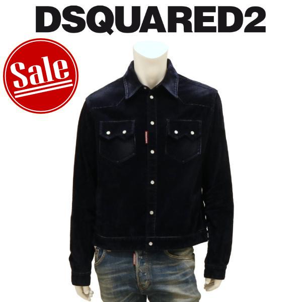 【セール 30%オフ】 ディースクエアード ジャケット DSQUARED2 コーデュロイ フロック加...