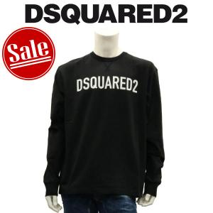 ディースクエアード Tシャツ 長袖 DSQUARED2 ロングスリーブ ロゴ ブラック 国内正規品の商品画像