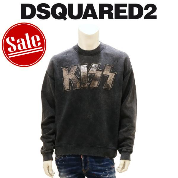 【セール 30%オフ】 ディースクエアード スウェットシャツ DSQUARED2 KISS コラボ ...