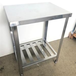 中古 業務用 ステンレス 作業台 幅450 奥行600 高800 送料無料 No 7375 厨房機器 送料無料 当日発送可能