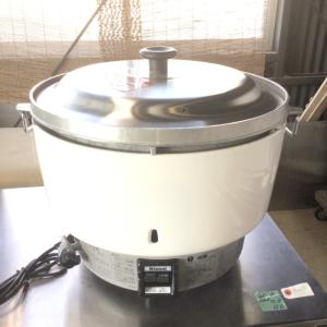 【中古】 ガス炊飯器 リンナイ RR-50S1 2020年製 プロパンガス 幅525×奥行481×高...