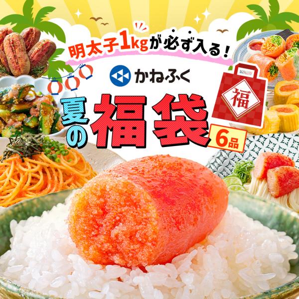 【クーポン利用で400円OFF★先着順】 [明太子1kgが必ず入る！] かねふく 明太子 福袋 20...