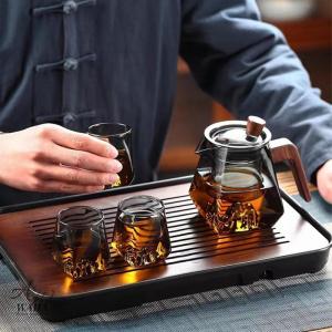 ティーポット 耐熱ガラス 急須 透明感 紅茶ポット 茶こし付 花茶 麦茶 茶ポット フルーツティー 茶器 プレゼント