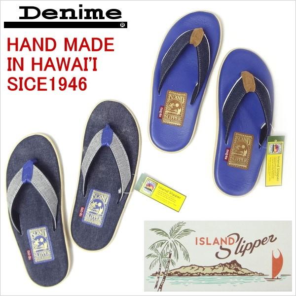 ドゥニーム Denime ISLAND Slipper ビーチサンダル アイランドスリッパ 米国製 ...