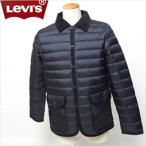 Levi&apos;s リーバイス ダウンジャケット ブラック 冬物 防寒 メンズカジュアル 日本サイズM