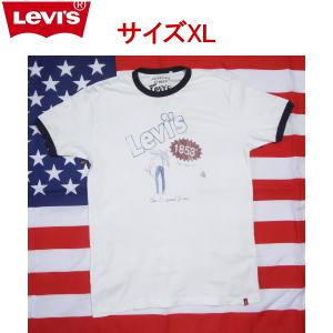 XLサイズ リーバイス クルーネック Tシャツ ホワイト メンズカジュアル 半袖シャツ 大きいサイズ｜kaneko