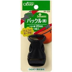 クロバー　バックル　黒　20mm　　26−328