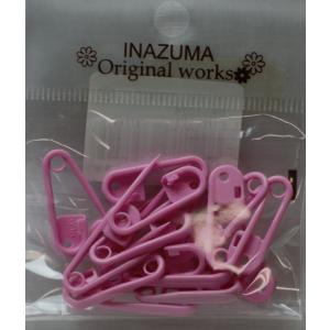 INAZUMA　ミニプラスチック安全ピン　M　　ピンク