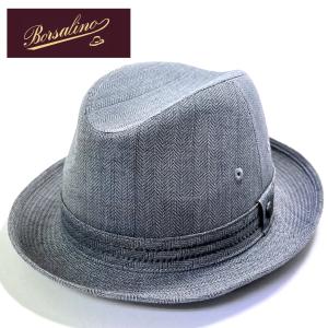 帽子 大きいサイズ Borsalino ボルサリーノナカオレ 日本製 紳士 B0136 春夏 軽量 麻 カジュアル プレゼント グレー系 父の日ギフト｜kanekoya1958