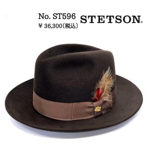 STETSON ST596  インポート  紳士 高級帽子 帽子 中折 ナカオレ ハット クリスマス 敬老の日 普通サイズ｜kanekoya1958
