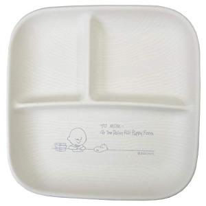 マリオクラフト スヌーピー中皿PET製 スクエア ワンプレート L/STUDY ピーナッツ 210×210×30mm