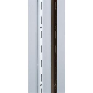エレメントシステム LAMP スガツネ 棚柱 《10000-00017》  取付穴数：６ 焼付塗装 / ホワイト 全長：995mm 収納 スペース｜kanemasa-k