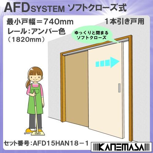 ソフトクローズ式 引戸レール金物 セット スタンダード アトム 上下前後調整式上部吊車 1本引き 日...