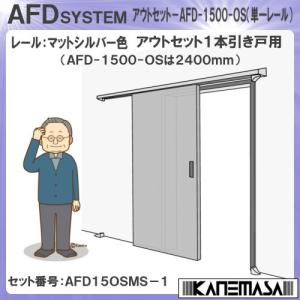 アウトセット ソフトクローズ式 引戸レール金物 セット アトム 上下前後調整式上部吊車 1本引き 日時指定・代引不可 AFD15OSMS-1 マットシルバー 返品不可