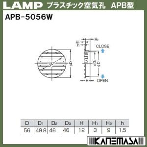 プラスチック空気孔 打込み LAMP スガツネ...の詳細画像1