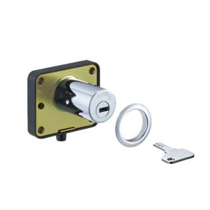 木製引出用シリンダーロック 白熊 シロクマ クローバ LO-4088