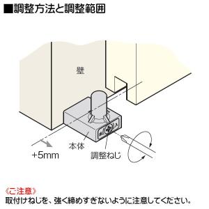 調整機能付下部ガイド アトムリビンテック FG...の詳細画像3