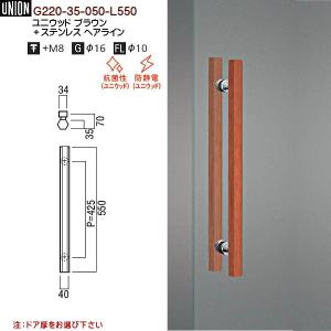 ドアハンドル ユニオン G4227-36-076 長さ：600mm : カネマサかな 