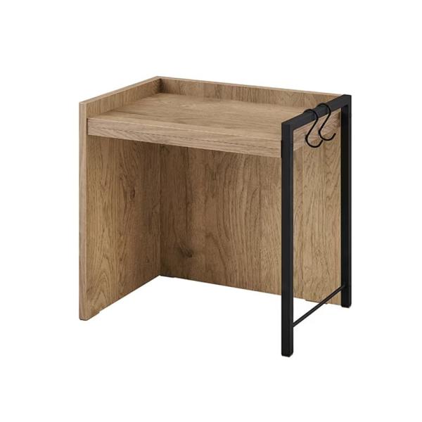 アイリスオーヤマ 伸縮レンジ上ラック RRS-733 アッシュブラウン/ブラック