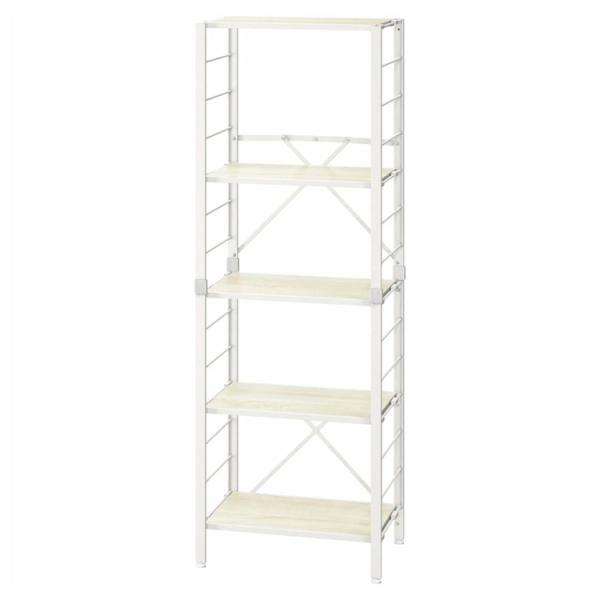 アイリスオーヤマ 組立簡単 連結スチールラック KRSR5-560 ホワイト