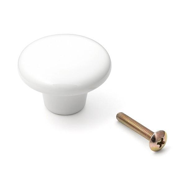 ポタリー丸つまみ 217F スガツネ LAMP 217F つまみ ホワイト「スガツネ製品ならカネマサ...